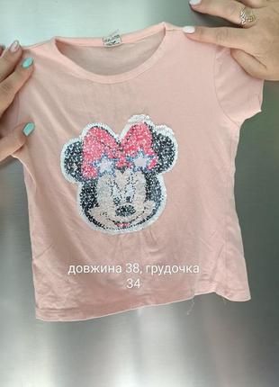 Mickey mouse футболка пайетки перевертыши5 фото
