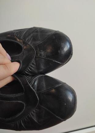 Черные кожаные ботиночки мери джейн, размер 37-38, стелька 24.58 фото