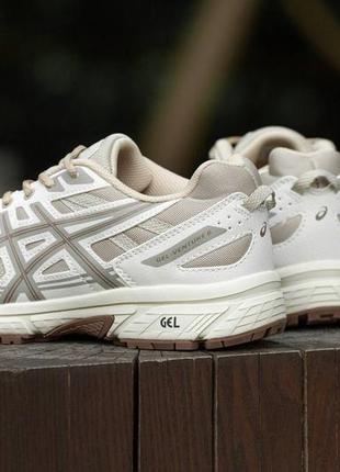 Женские кроссовки asics gel venture 6 beige 37-38-39-40-413 фото