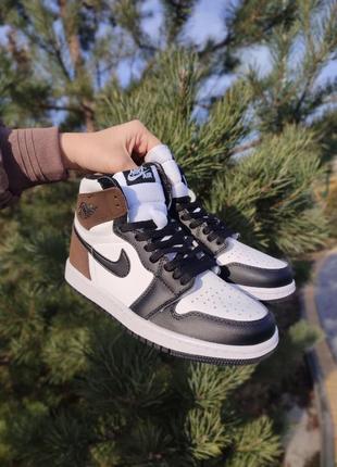 Кроссовки nike air jordan 1 retro dark mocha2 фото