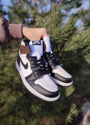 Кроссовки nike air jordan 1 retro dark mocha6 фото