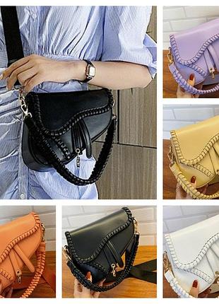 Яркая маленькая женская сумочка клатч на плечо