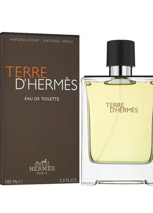 Hermes terre d'hermes туалетна вода 100 ml гермес тьєре де гермес чоловічий парфум аромат духи
