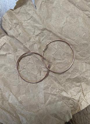 Серьги кольца медицинский сплав