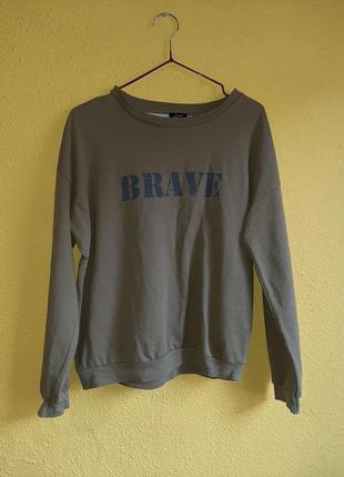 Свитшот от zara "brave "1 фото