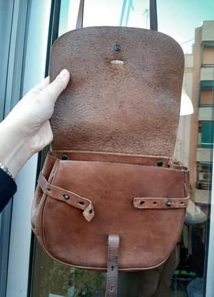 Винтажная кожаная сумка от zara2 фото