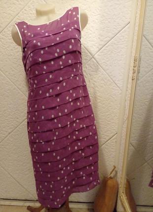 Розпродаж 2+1 симпатичне плаття горох горошок підкладка шифон1 фото