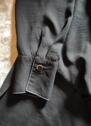 Чорна блуза на запах від f&f4 фото