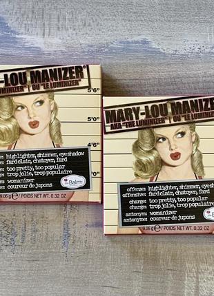 Thebalm manizers mary-lou manizer хайлайтер та тіні для повік в одному5 фото