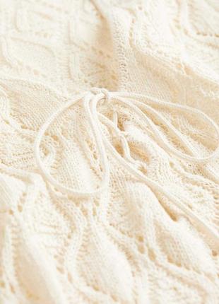 Пляжное платье плетеное вязаное3 фото