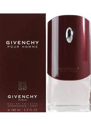 Парфум givenchy pour homme 100 ml туалетна вода чоловічі парфуми живанші пур хом 100 мл червоні2 фото