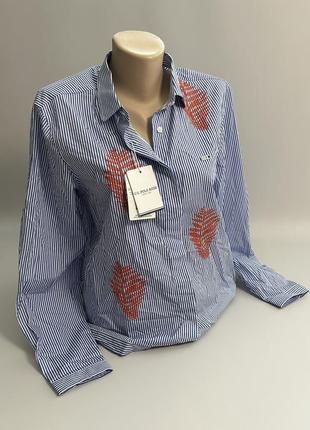 Рубашка женская в полоску u.s. polo assn1 фото