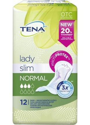 Урологические прокладки tena tena lady slim normal 12шт (7322540852127)