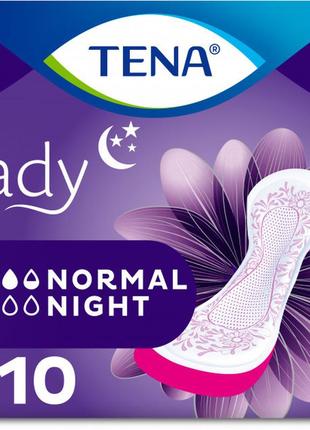 Прокладки урологические tena lady normal night 10 шт (7322541185477)