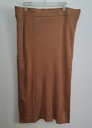 Фирменная юбка миди лапша рубчик трикотаж люрекс качество6 фото