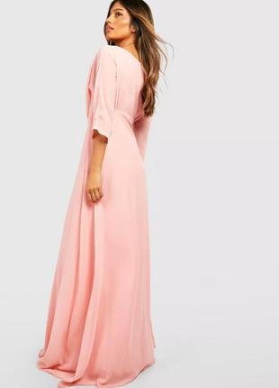 Вечернее платье в пудрово-розовом цвете3 фото