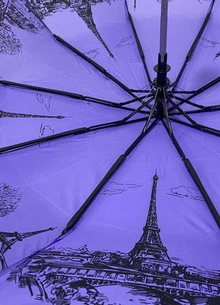 Женский зонт toprain полуавтомат с узором изнутри на 10 спиц #03066/37 фото