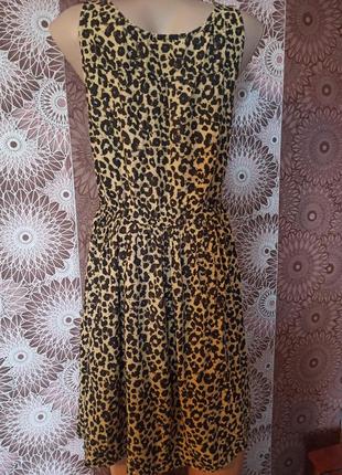 Платье в тигровый принт2 фото
