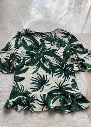 Блуза з тропічним принтом h&m4 фото
