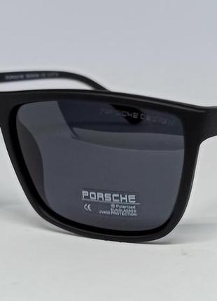 Porsche design очки мужские солнцезащитные черные матовые поляризированые1 фото