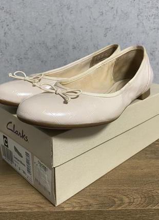 Балетки clarks couture bloom nude pink