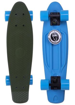 Скейтборд пенні penny sk-410-3 зелений-синій