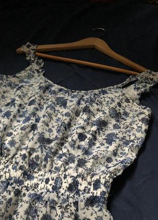 Сукня міні в квітковий принт3 фото
