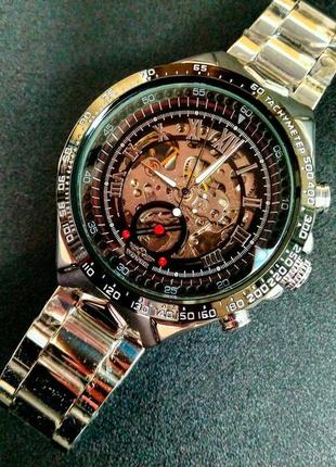 Часы мужские winner action наручные часы мужские классические часы механические часы4 фото