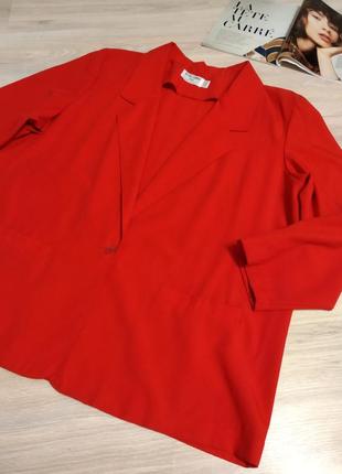Стильный красный пиджак жакет оверсайз7 фото