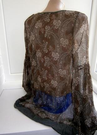 Красивая. стильная женская блуза из натурального шелка. kookai6 фото