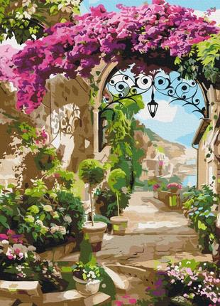 Картина по номерам цветочная арка bs53739