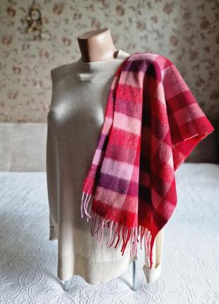 Шикарный шотландский шарф в клетку  edinburgh lambswool2 фото