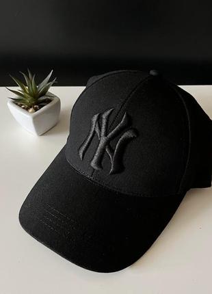 Черная кепка нью йорк, бейсболка new york черного цвета2 фото
