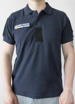 Мужская рубашка под шевроны (размер xxl), футболка для дснс, футболка поло с липучками
