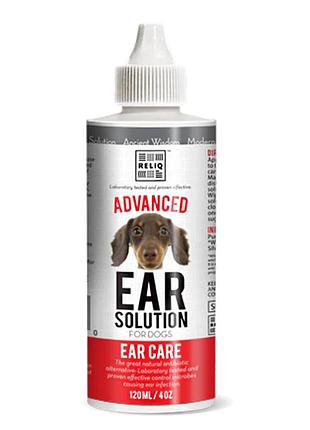 Лосьйон для вух reliq ear solution, для собак, 120 мл