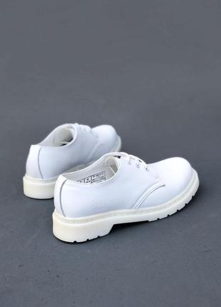 Туфли dr martens 1461 mono white2 фото