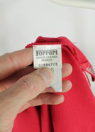 Якісна футболка поло ferrari vintage red polo t-shirt8 фото