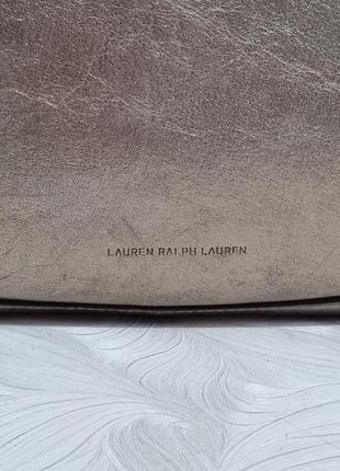 Кожаная сумка lauren ralph lauren, оригинал4 фото