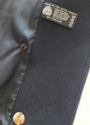Пиджак, винтаж, шерсть, двубортный, золотые пуговицы, английская, от mansfield4 фото