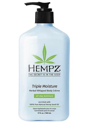 Крем для тела hempz triple moisture herbal whipped body creme1 фото