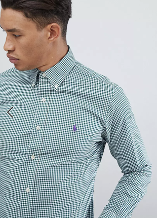 Стильная презентабельная рубашка polo ralph lauren slim fit