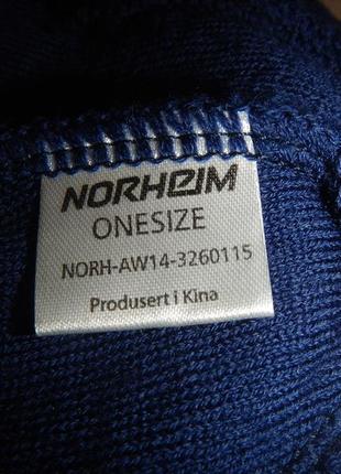 Легка вовняна шапка norheim 100% вовна меріноса7 фото