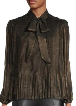 Блузка блуза женская плиссированная с длинным рукавом nanette nanette lepore