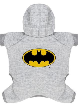 Комбінезон waudog clothes для собак, малюнок "бетмен лого", l50