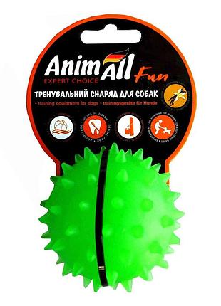 Іграшка animall fun м'яч каштан для собак, 7 см, зелена