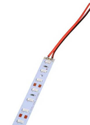 Світлодіодна лінійка 5630-72led 25-30lm ip20 24w синій 12v 1000 мм зі скотчем