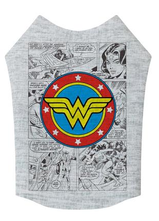 Майка waudog clothes для собак, малюнок "диво-жінка комікс", s30