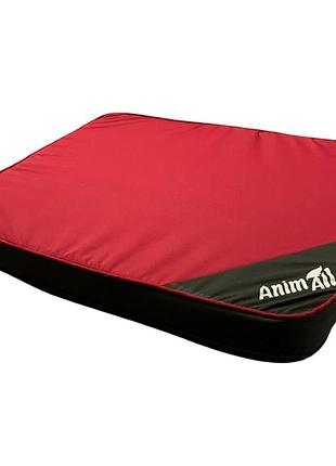 Лежанка animall max m hot red для собак і котів, червона, 95×60×8 см