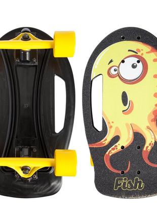Скейтборд fish sport trade sk-420-2 чорний-жовтий