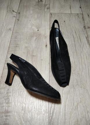 Нарядные черные вечерние туфли-мюли elizabeth, р.392 фото